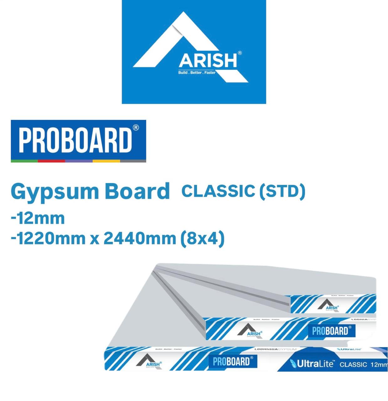 Arish Gypsum Board Classic (STD)