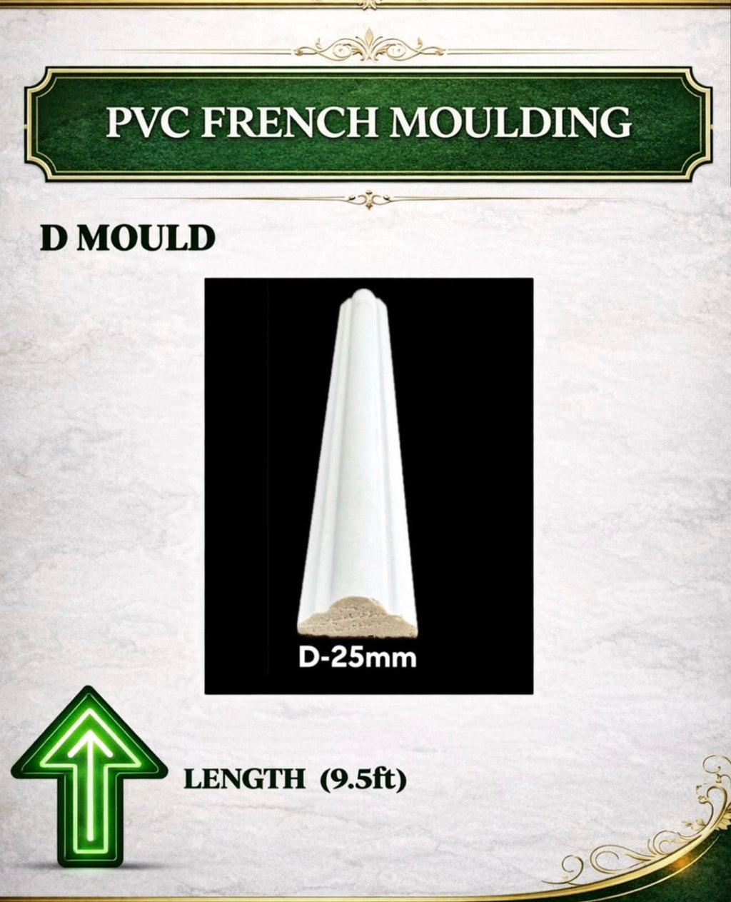 PVC French Mouldings (D-MOULDS) Imported Made In China
