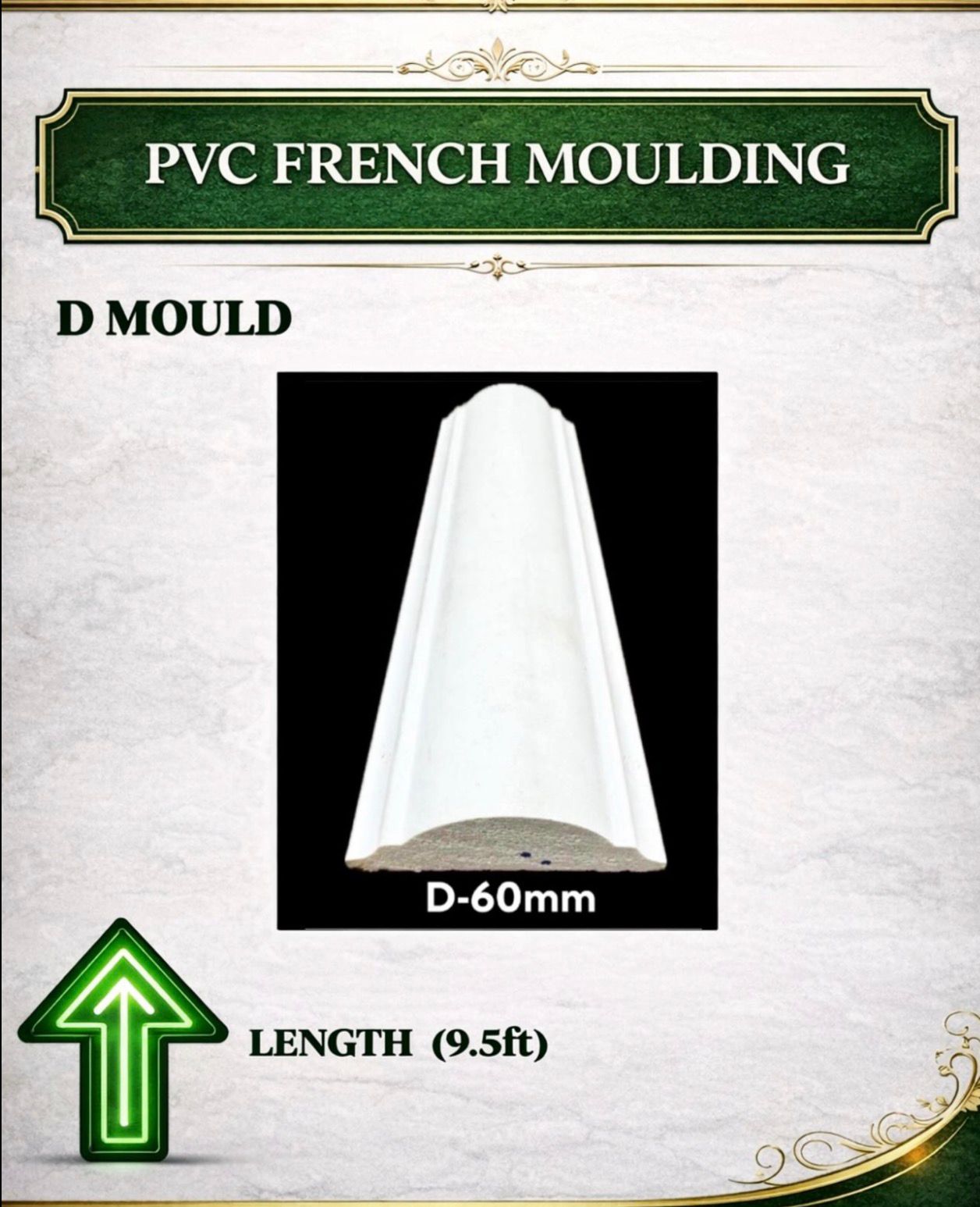 PVC French Mouldings (D-MOULDS) Imported Made In China