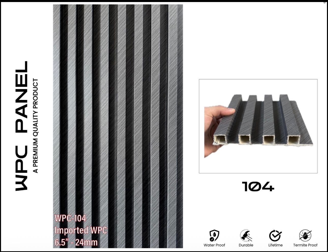 6.5” WPC Imported Panel – Premium Quality