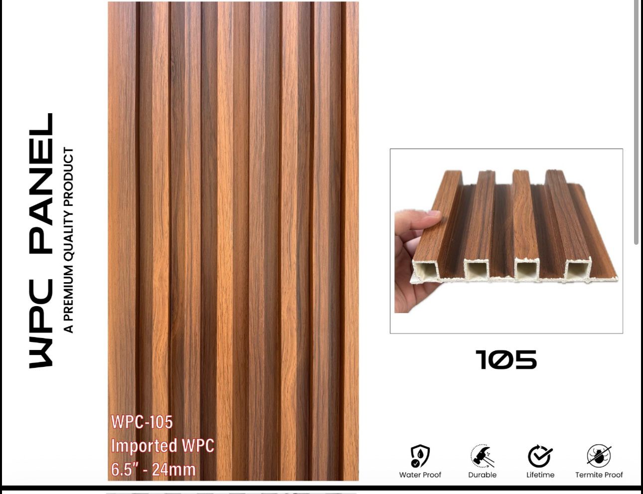 6.5” WPC Imported Panel – Premium Quality