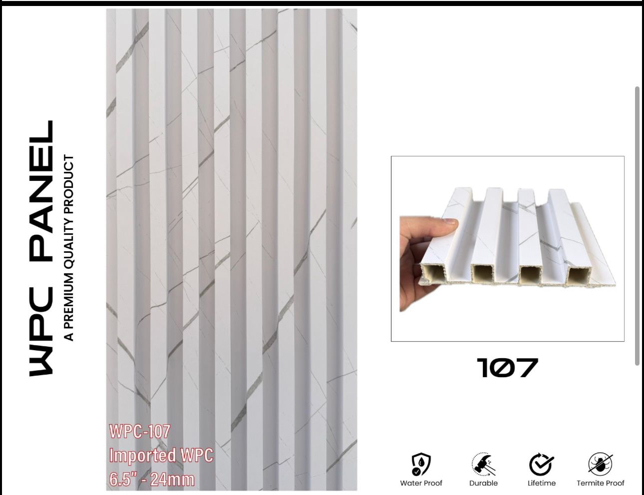 6.5” WPC Imported Panel – Premium Quality