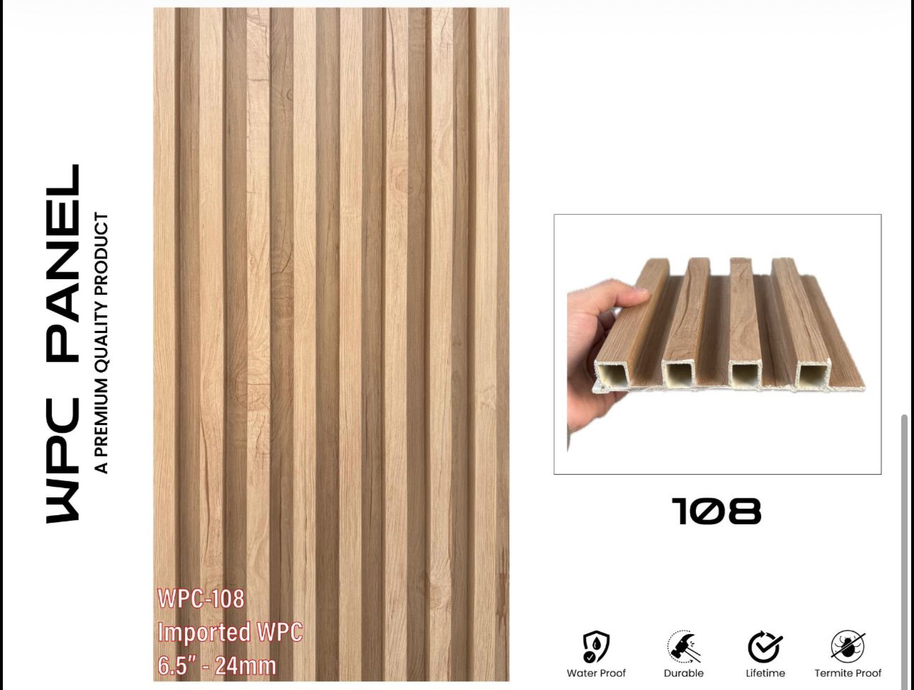 6.5” WPC Imported Panel – Premium Quality