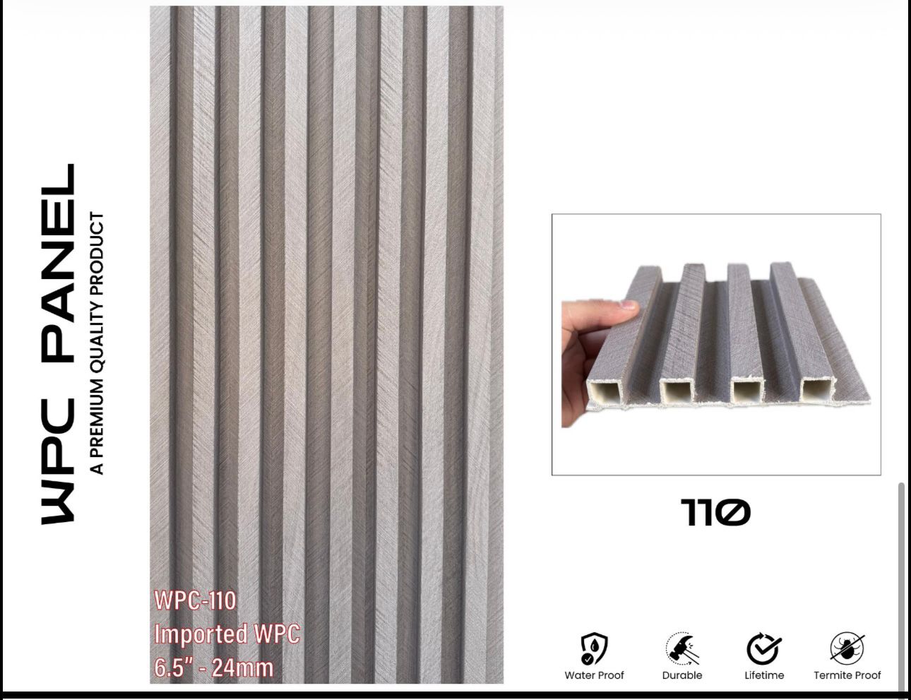 6.5” WPC Imported Panel – Premium Quality