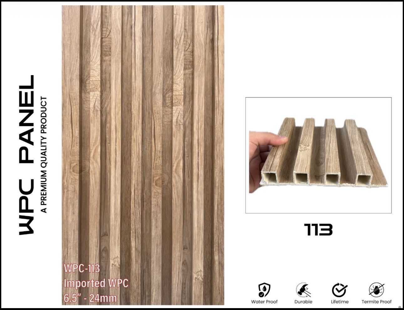 6.5” WPC Imported Panel – Premium Quality